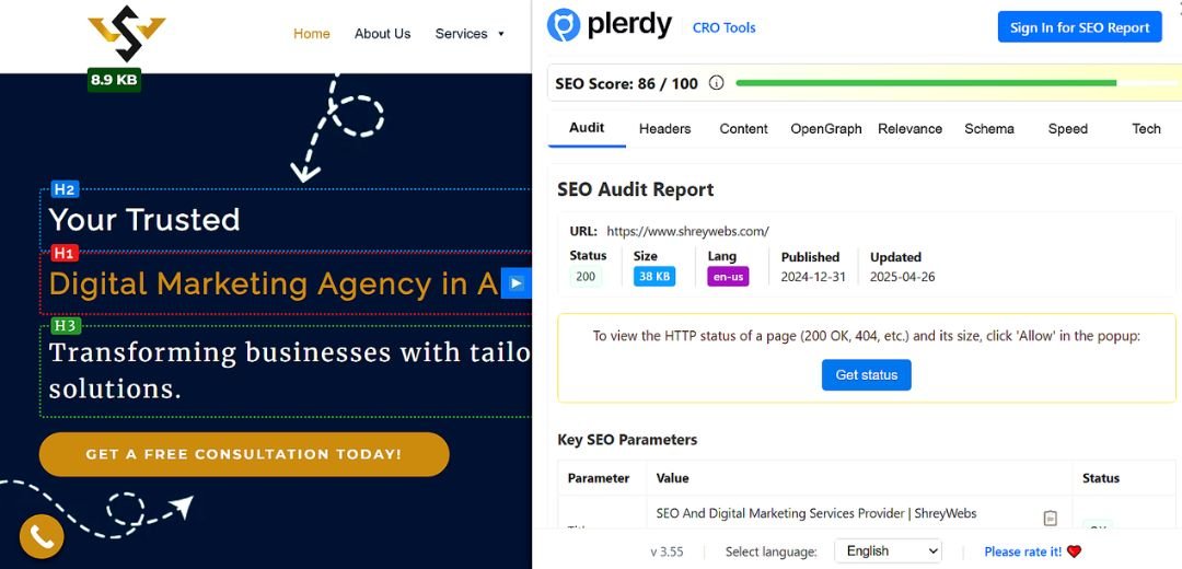 Plerdy SEO Checker