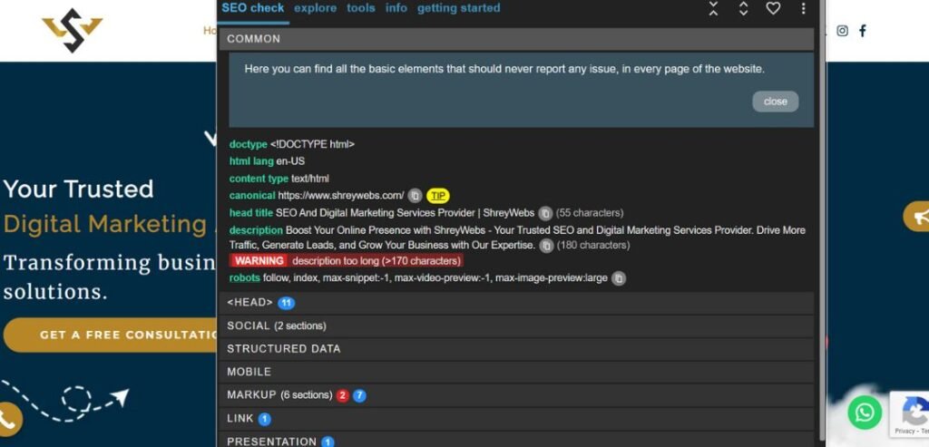Meta SEO Inspector
