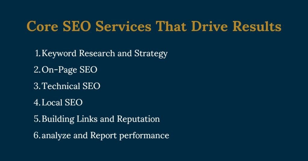 Core SEO Services